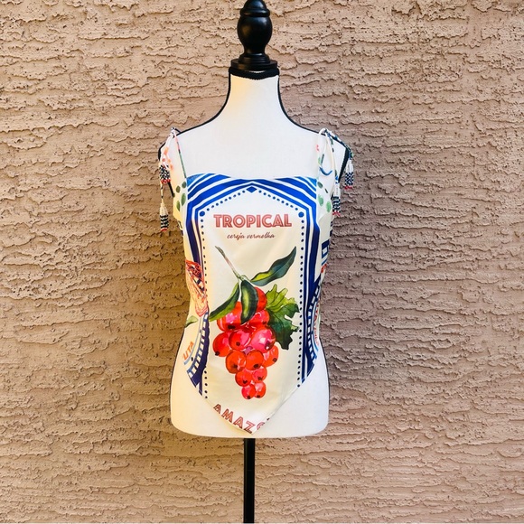 Rachel Zoe Tropical crop top - Picture 2 of 11